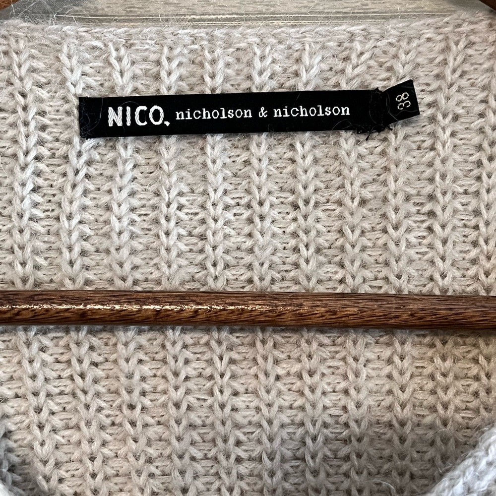 Nicholson & Nicholson Chunky Wool Sweater – Beige – Size 38 (Japan) - Picture 7 of 7